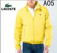 jacket lacoste classic 2013 man fermeture eclair col haut a05 jaune